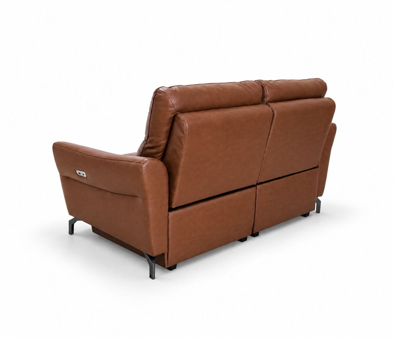Image 11 for 3935- 3+2 Imported Sofa Set Electrical Recliner Seater -E-B1125-65 Brown Half Leather (WH)(HYD)