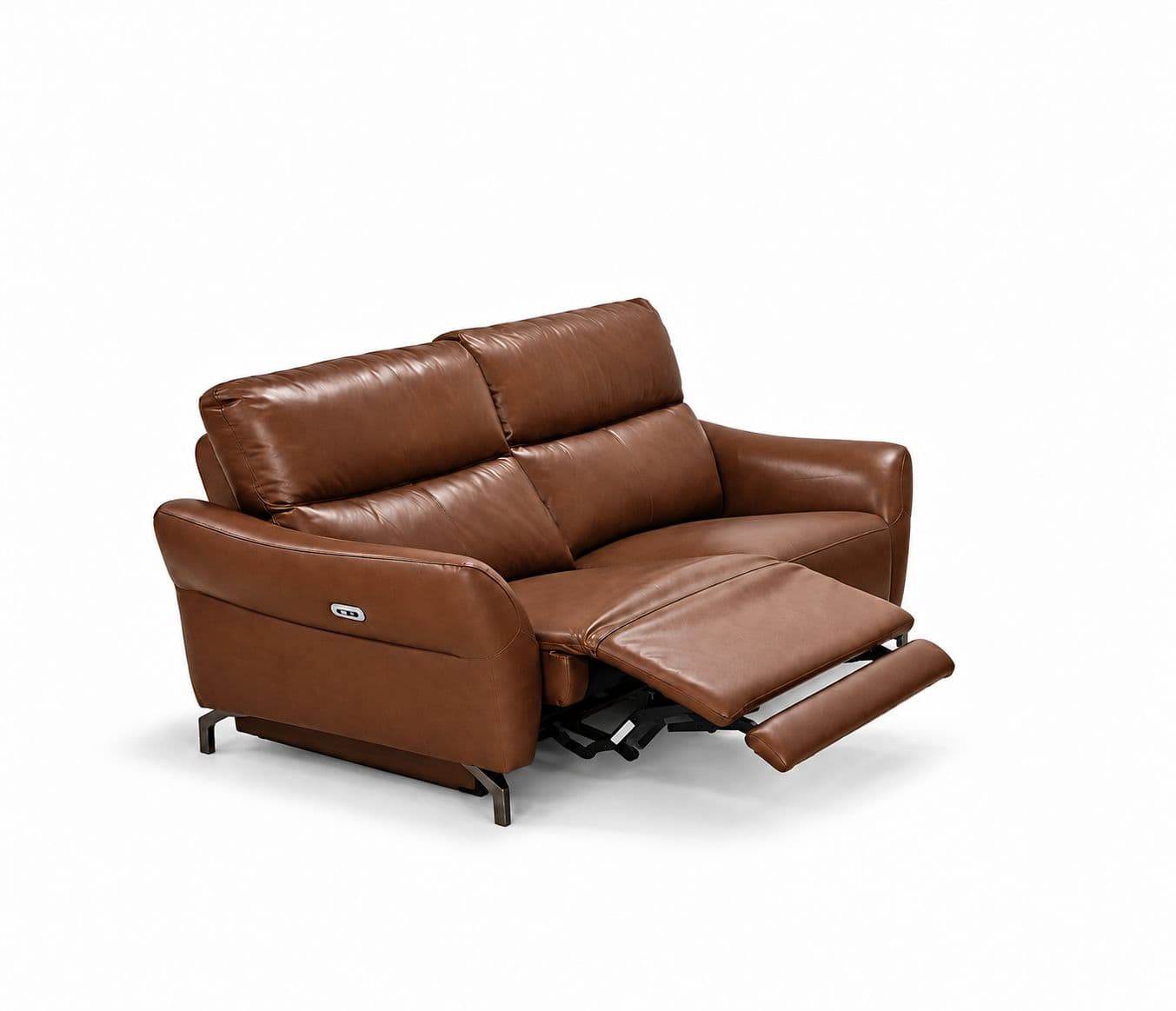 Image 6 for 3935- 3+2 Imported Sofa Set Electrical Recliner Seater -E-B1125-65 Brown Half Leather (WH)(HYD)