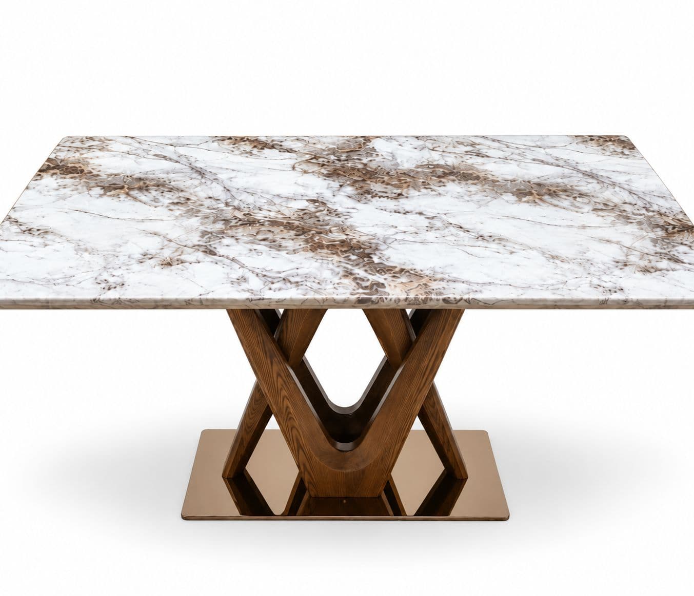 Image 4 for T63 Dining Table Marble Top (WH)