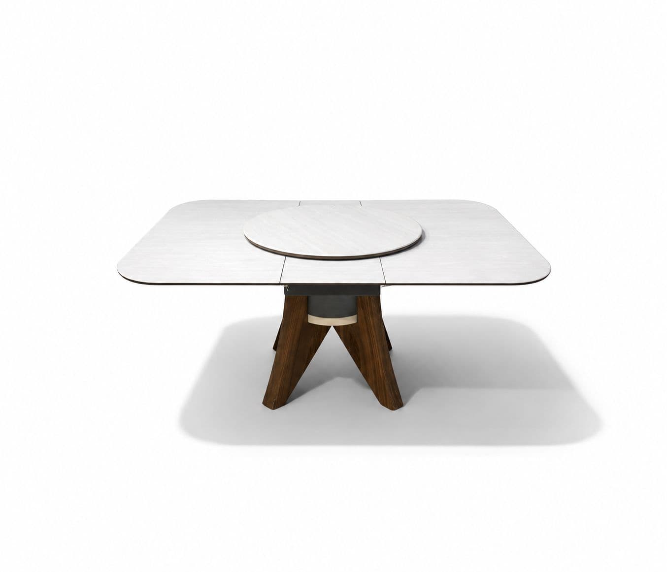 Image 3 for 662 Dining Table Artficial Stone Top And Density Board Base (WH)