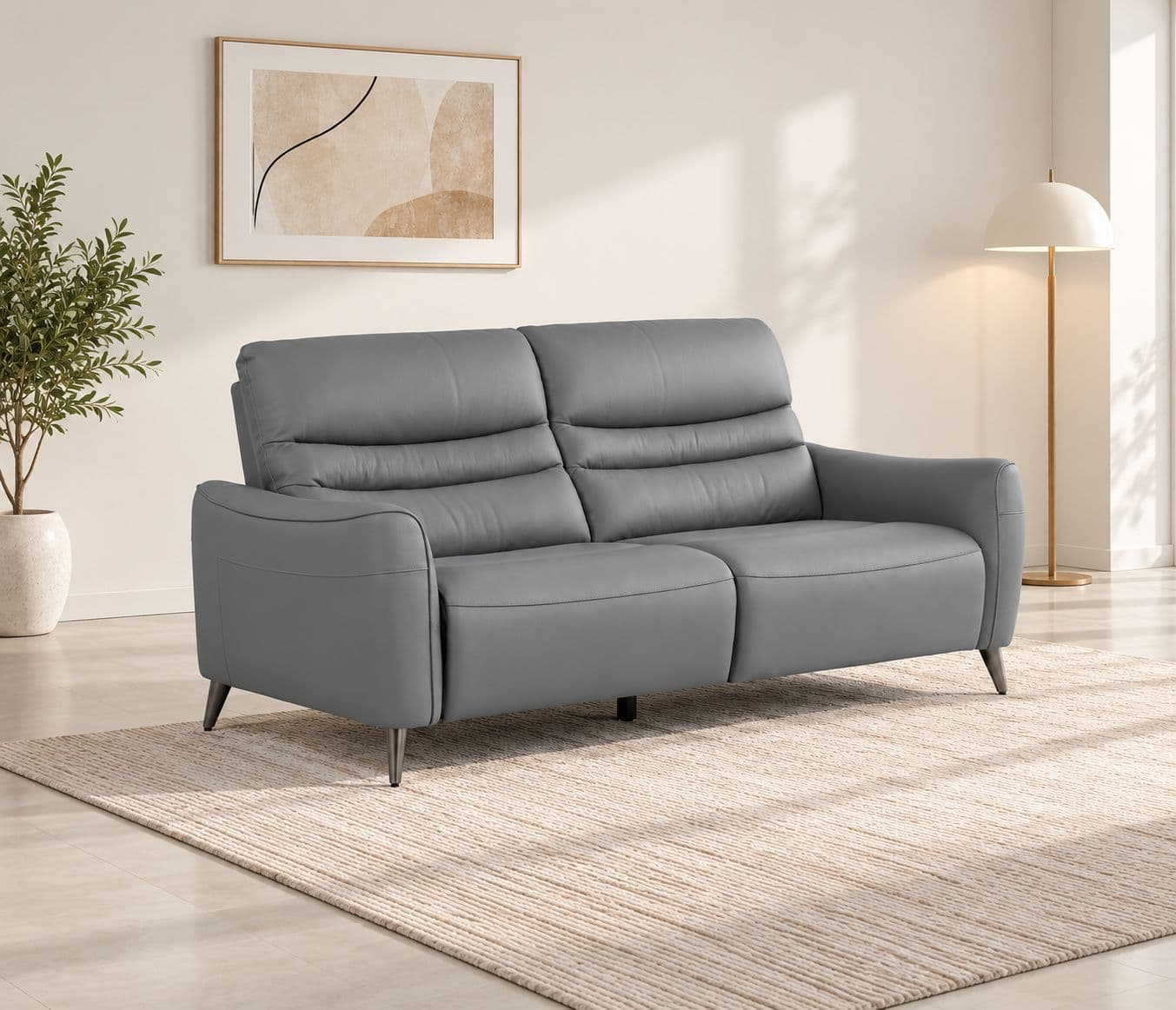 Image 1 for 6655 Sofa 3 Seater Static A-7011-70 Half Leather