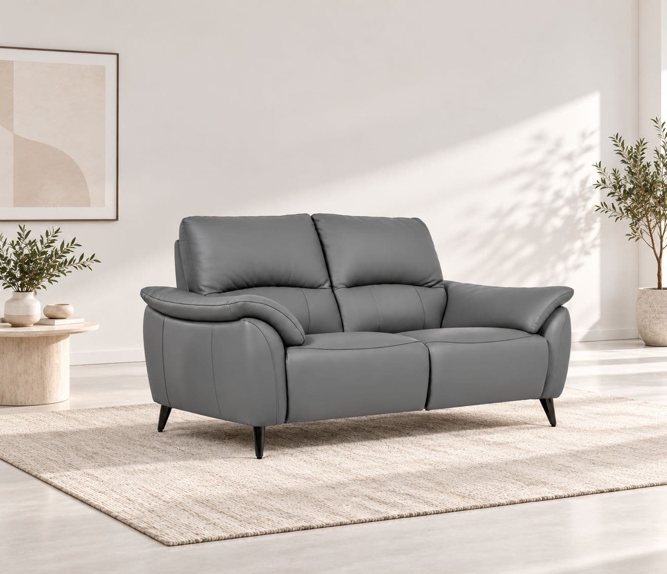 6659 2 Seater Static A-7011-70 Half Leather