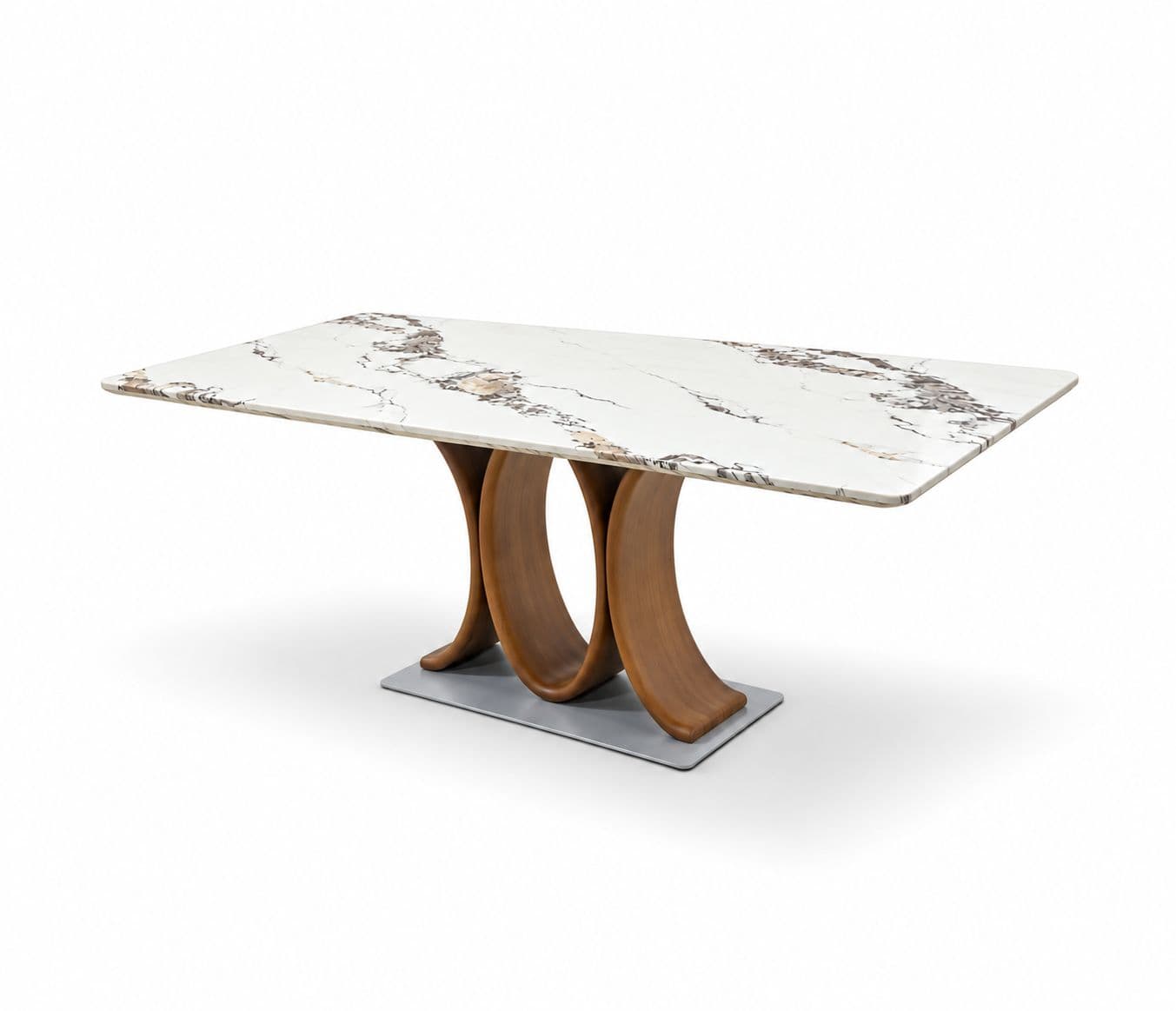 Image 8 for 2482 Dining Table Marble Top (WH)