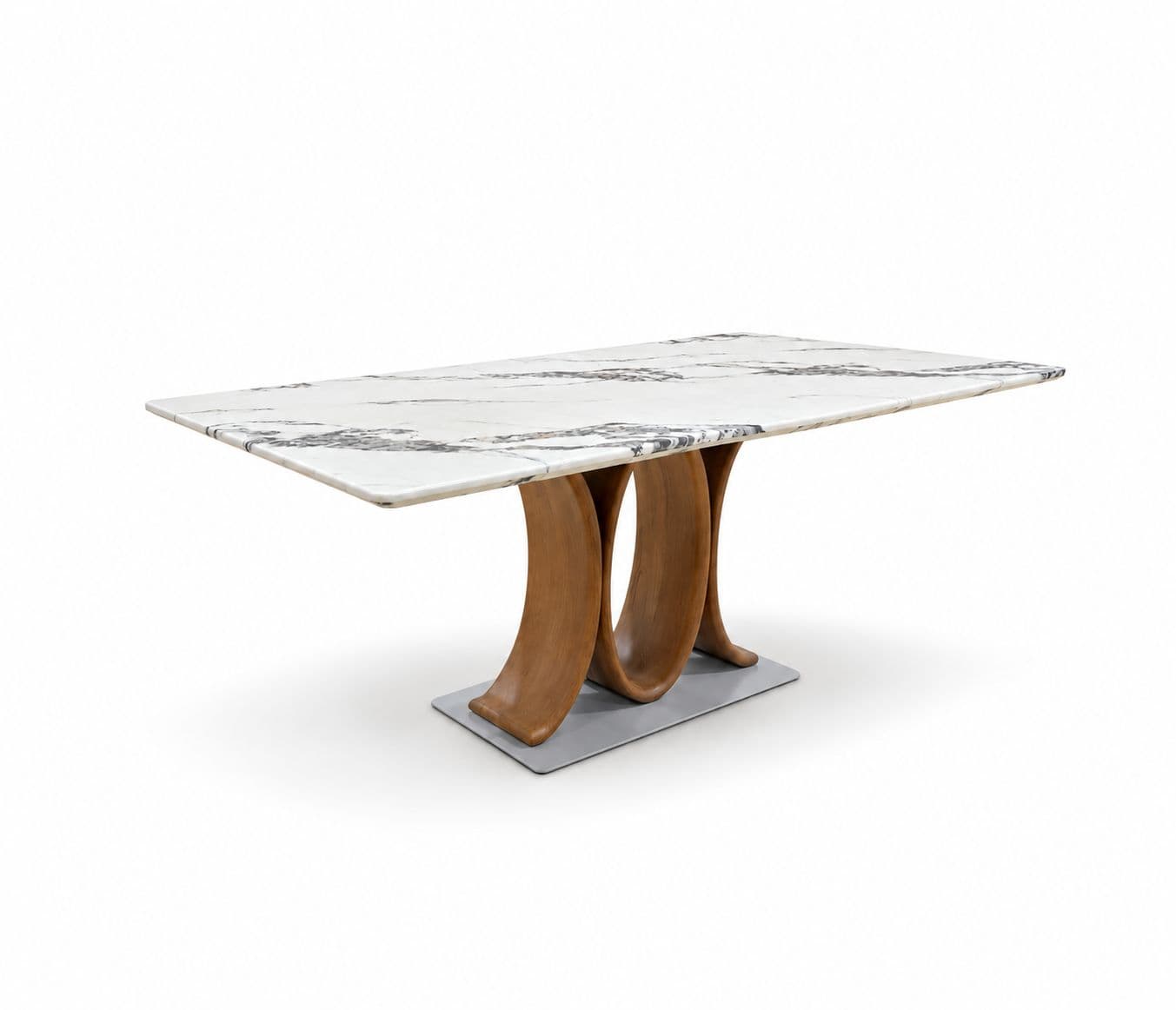 Image 6 for 2482 Dining Table Marble Top (WH)