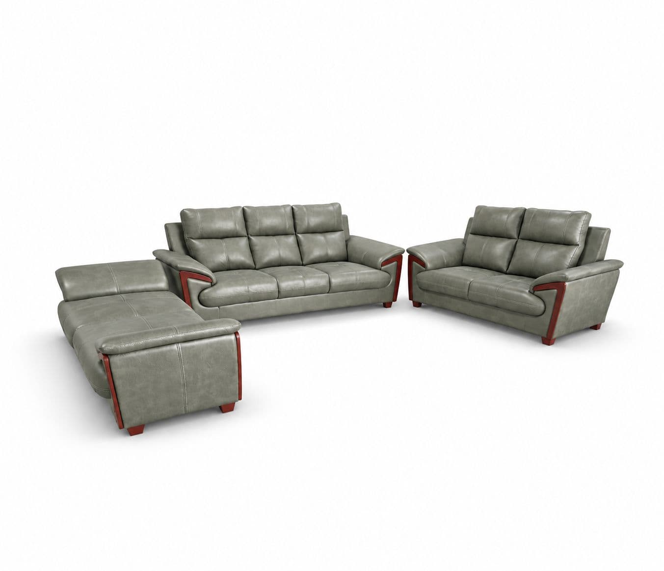 Image 4 for Oslo Design Sofa 3+2+D Seater With Micro Suede Fabric (BTM)