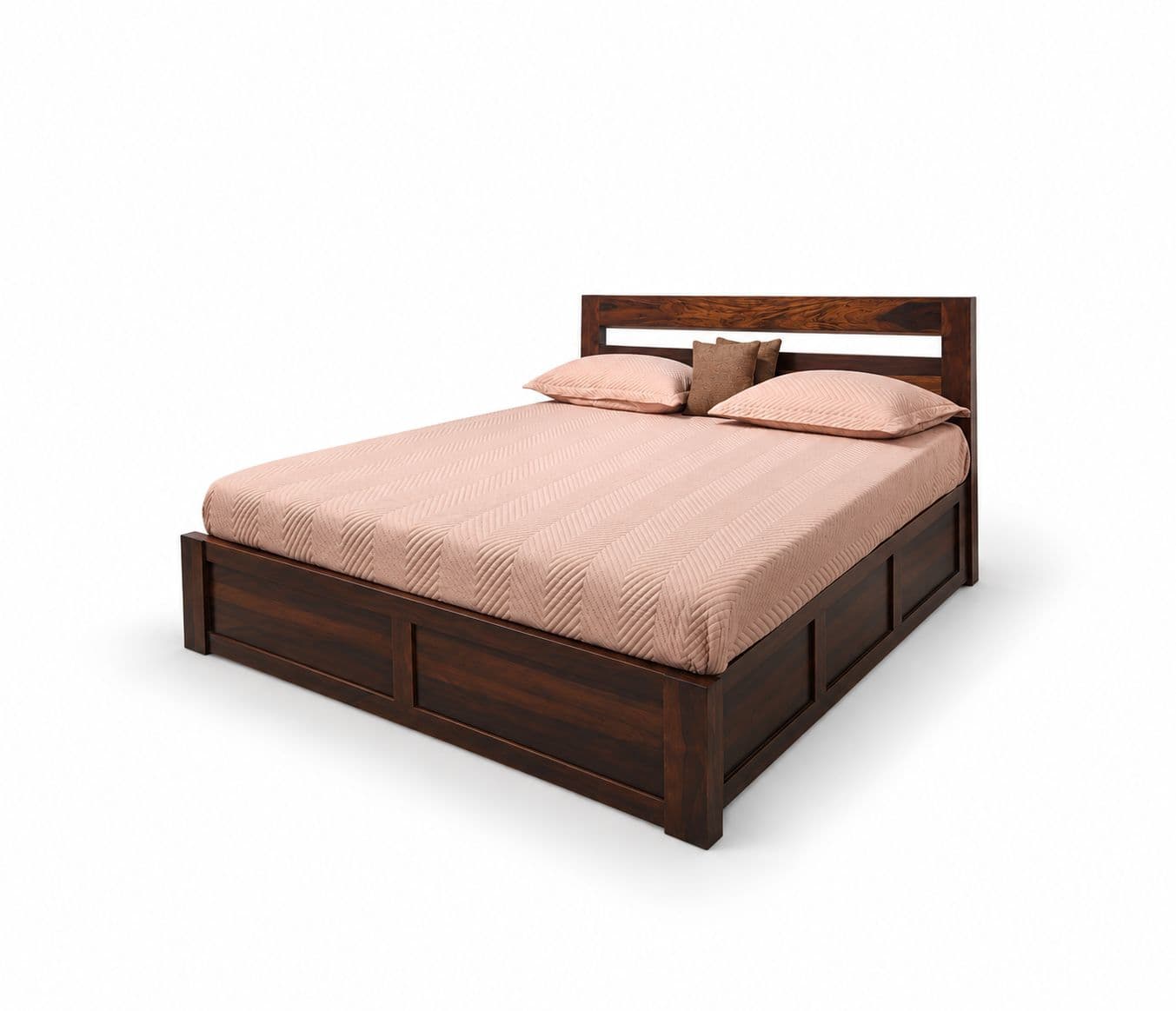 Image 7 for Rajwada Basic Hydraulic Storage Bed With Sheesham Wood (KORA)