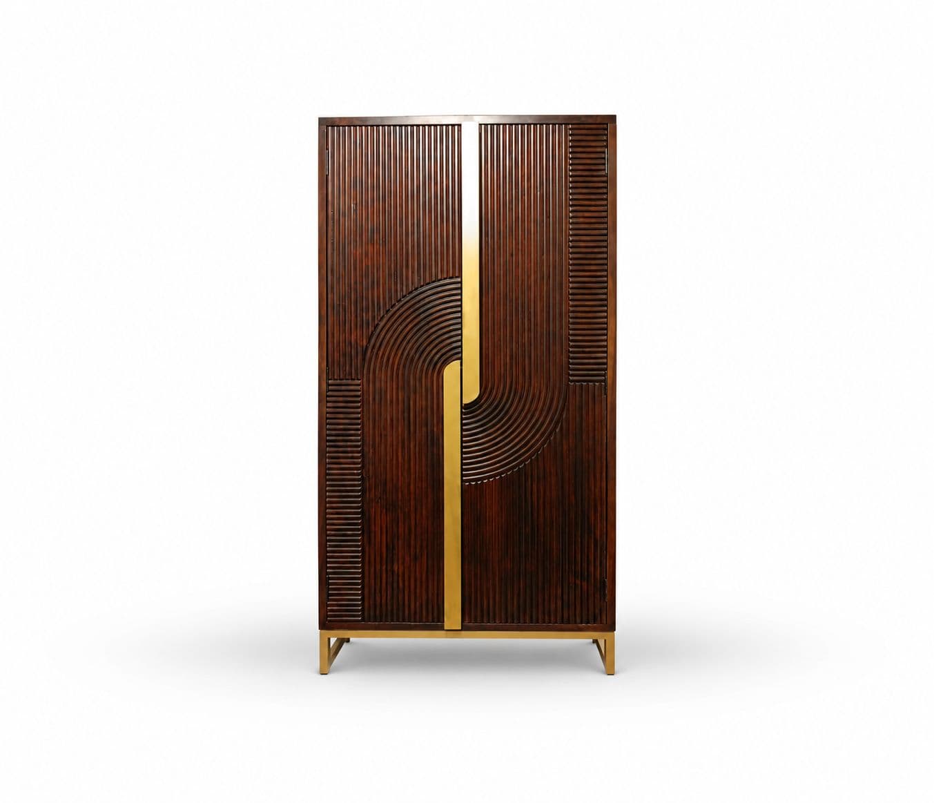 Image 5 for Fluted Wardrobe 2 Door Size W35"XD20X72"H (BSK OTD)