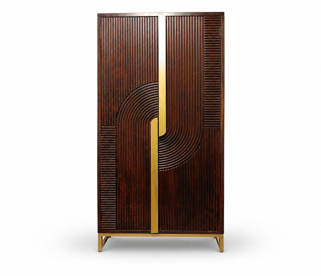 Image 8 for Fluted Wardrobe 2 Door Size W35"XD20X72"H (BSK OTD)