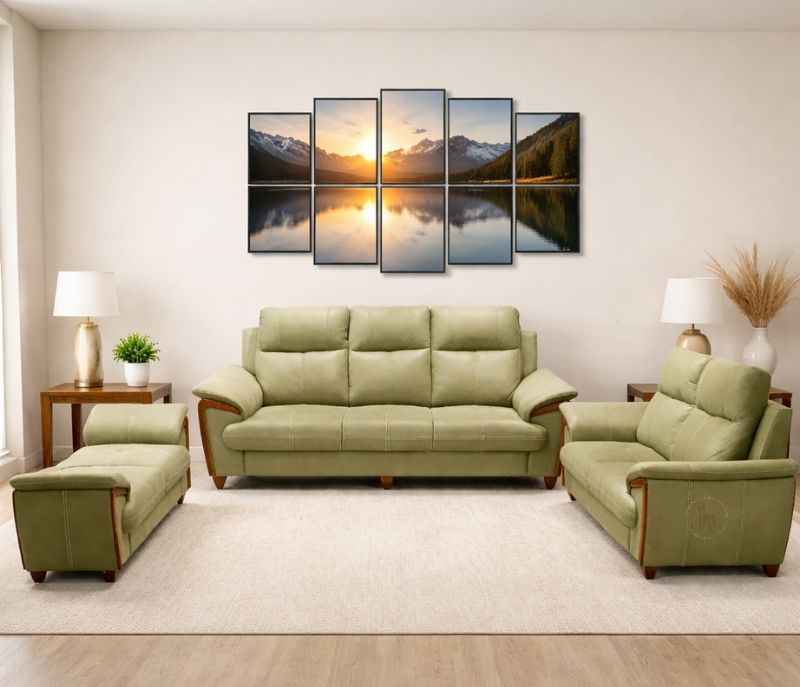 Image 3 for Oslo 3+2 Seater With Divider Micro Suede Fabric (BS-SKN)