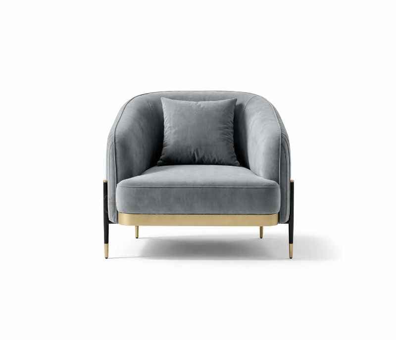 Image 4 for Arcadia Fedora | Accent Chair Velvet Fabric (ARC)