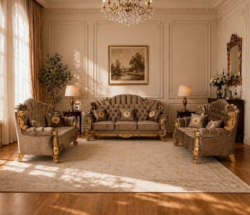 Image 1 for Opal Carving Sofa Set 3+2+2+D+CT (OWD)