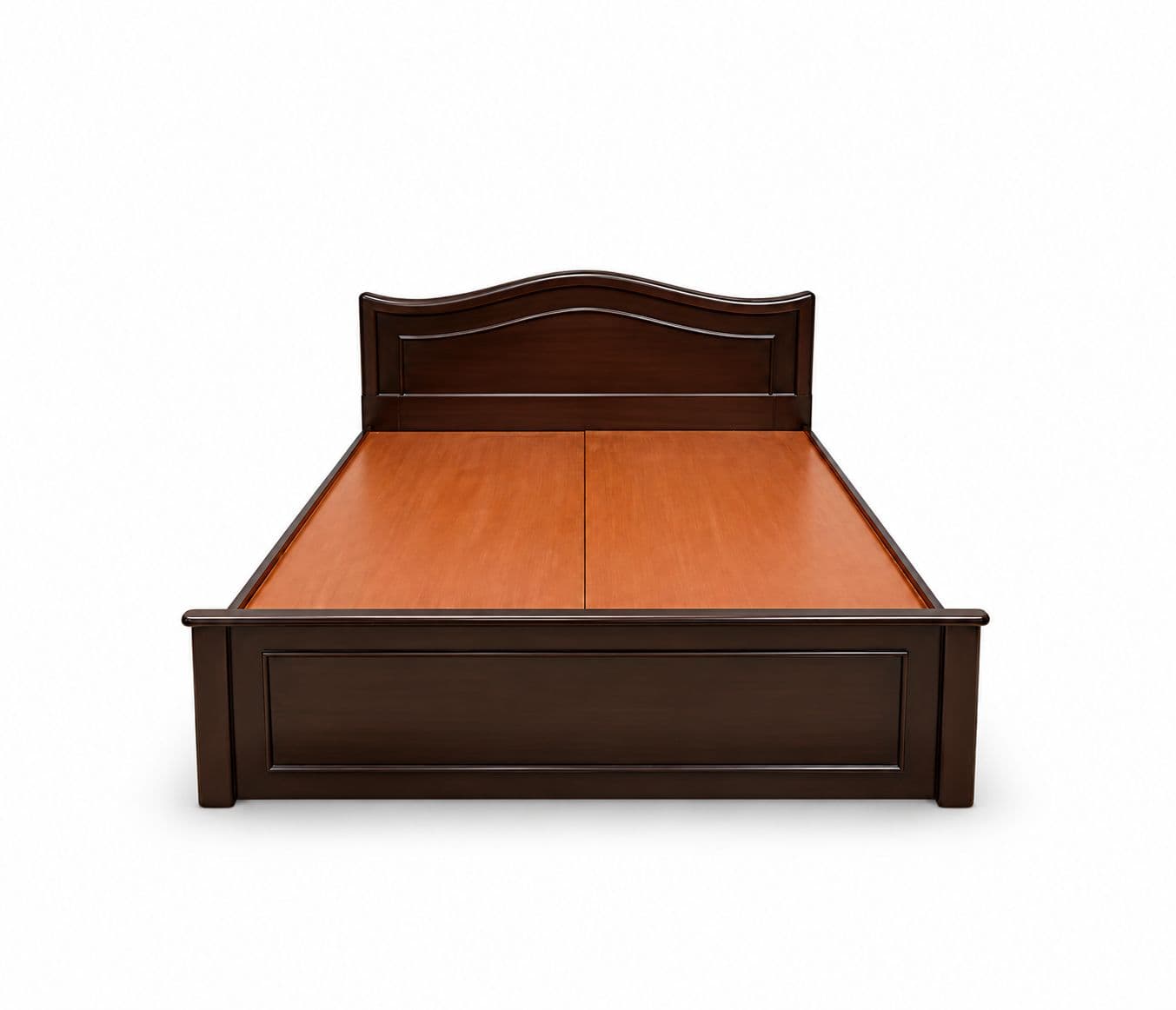 Image 3 for Mala Cot Queen Size 78"x 60" Without Storage Assam Teak Wood With Black Board (BSK)