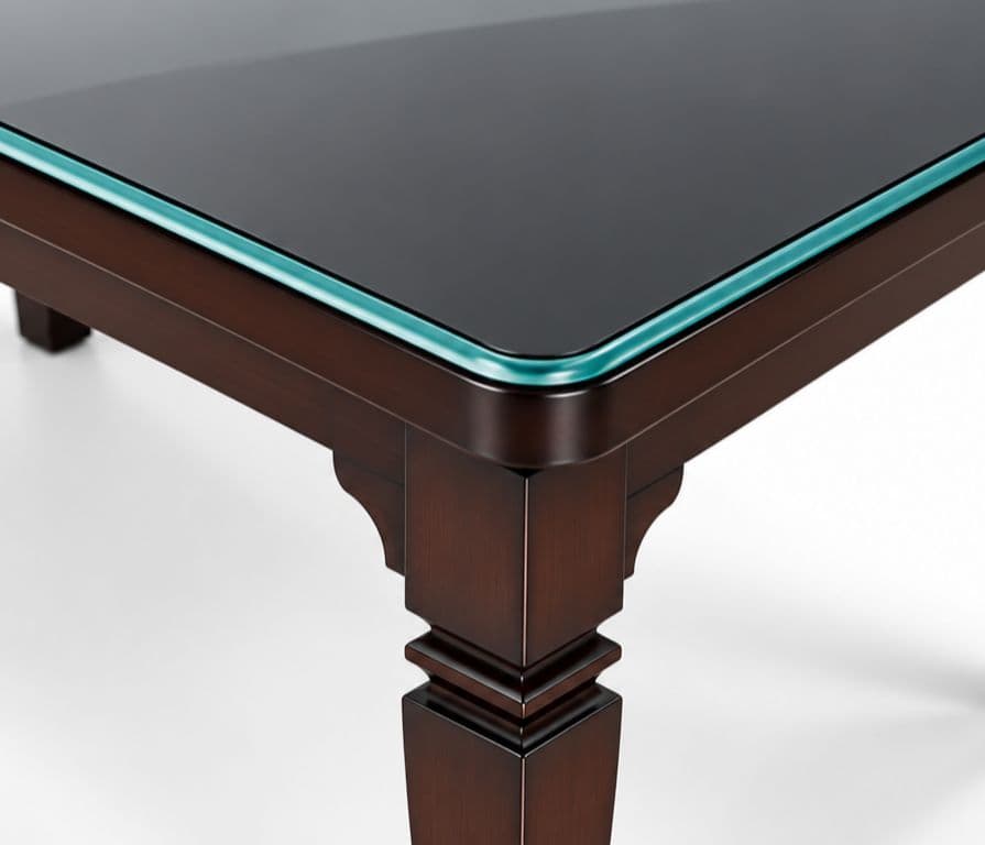 Image 13 for Classic 44 Dining Table 1+4 Seater With Glass Top (WH)