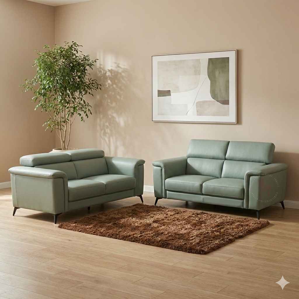 Image 1 for Douglas Urban Sofa 3+2 Seater Leatherette (Green) (BSK)(CP)(WF)