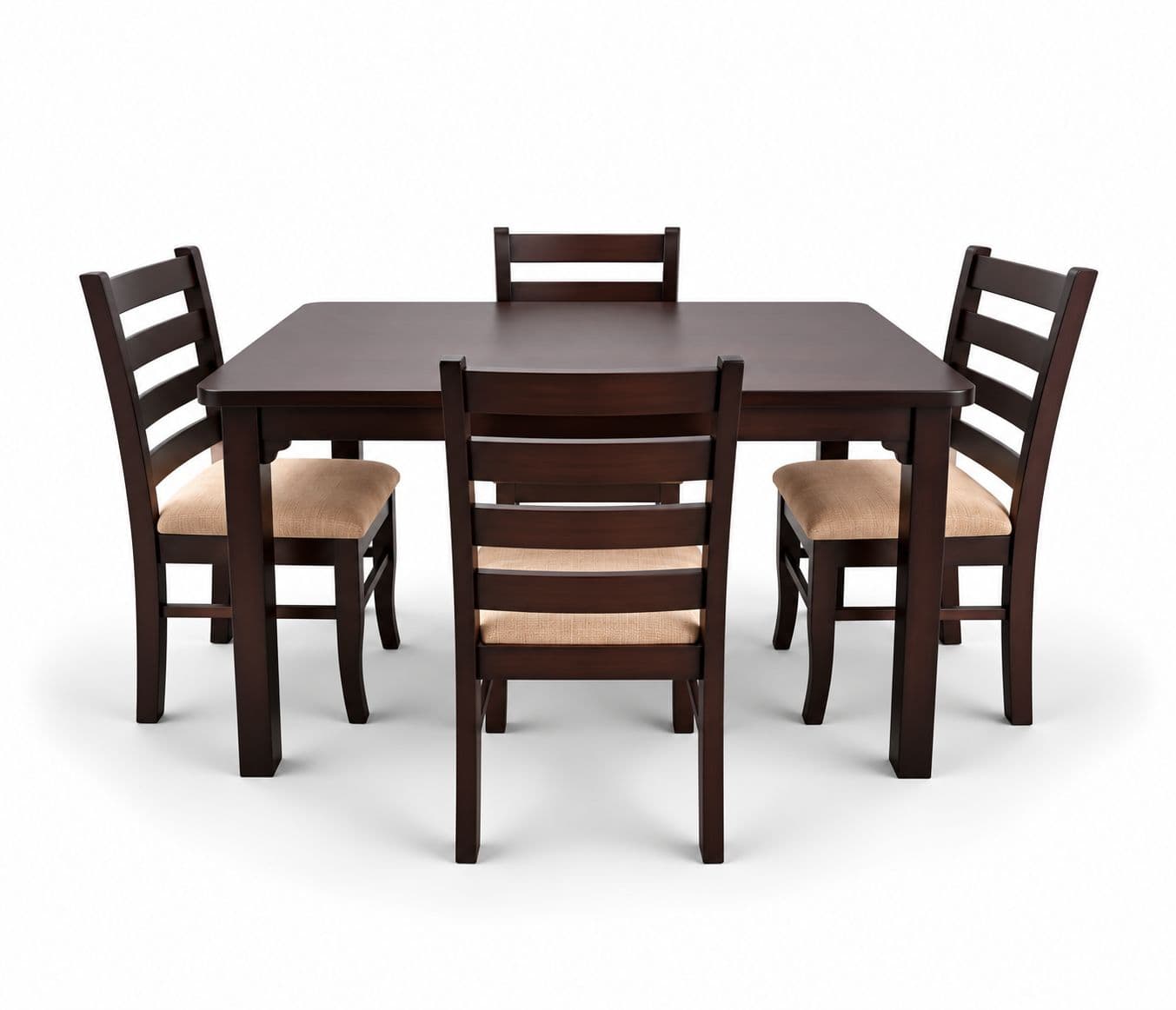 Image 5 for Bhagath Package Dining Table 1+4 Seater With Wood (WH)