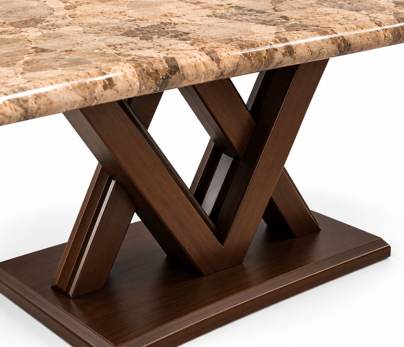 Image 12 for Dining Set 1+6 Seater Ash Wood And Composite Marble Top 33/DC Ash 381 (BSK OTD)