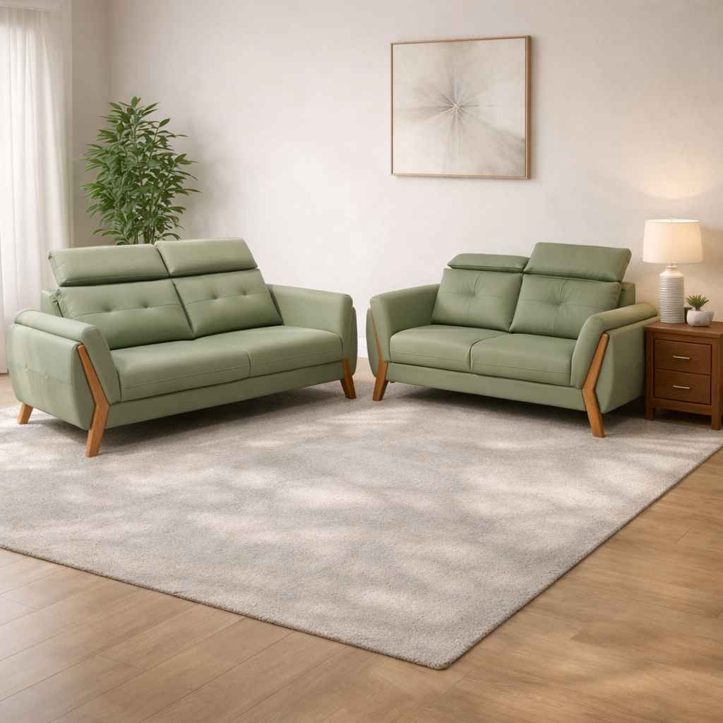 Image 1 for Inova Contemporary Sofa 3+2 Seater in Signature Finish Micro Suede Fabric