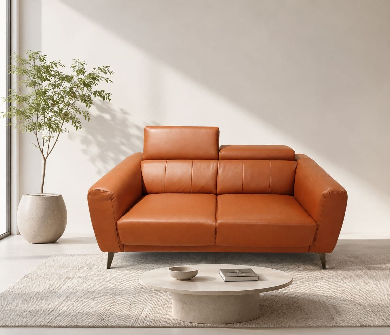 ZM953 Sofa 2 Seater Body Touch Leather (HYD OTD)