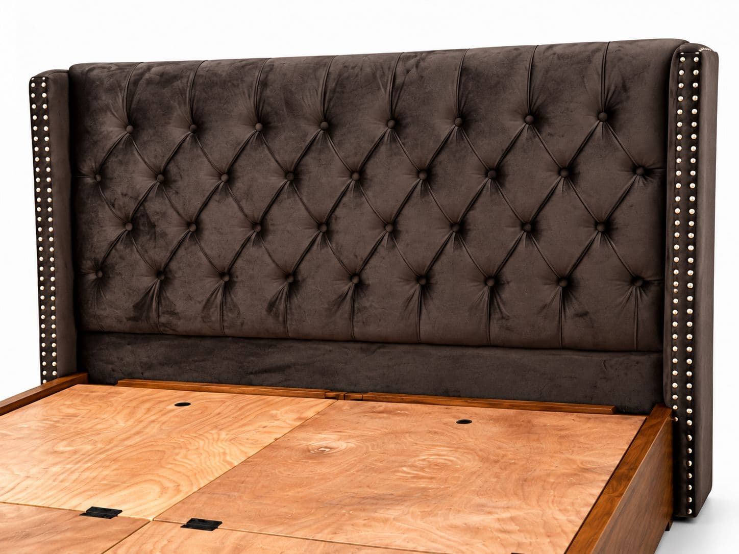 Image 6 for Imperium Sienna King Size 78x72 With Box Storage Teak wood (WF)