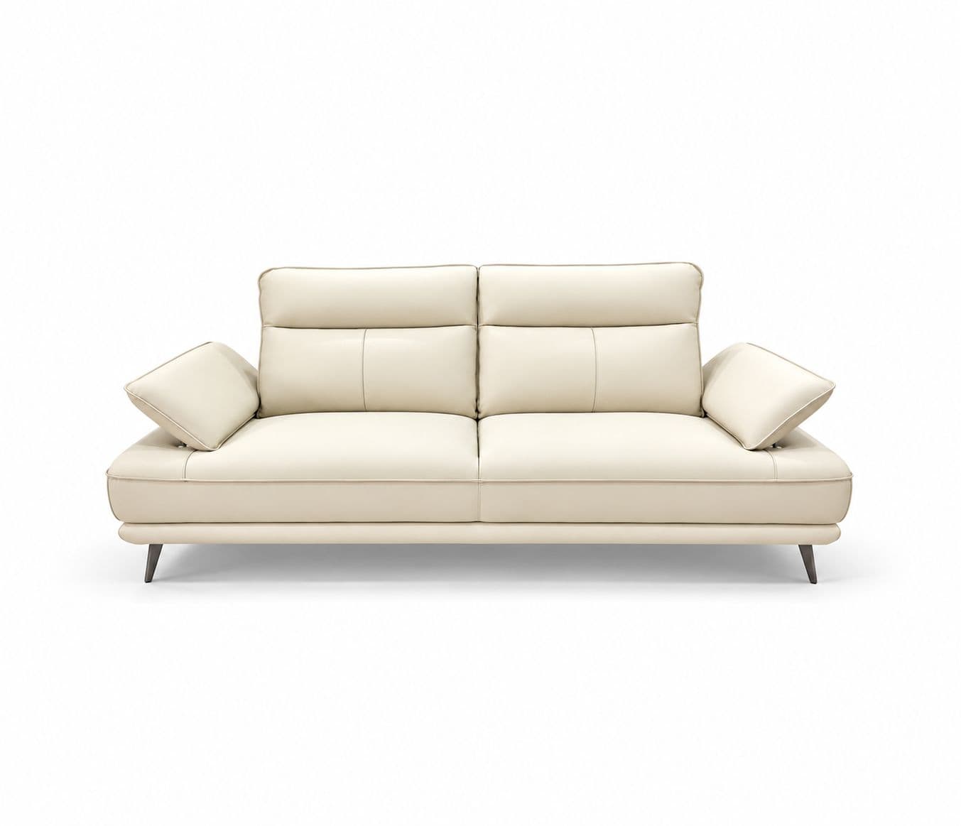 Image 5 for ZM958 3 Seater Sofa Half Leather -3S-59124 Off White