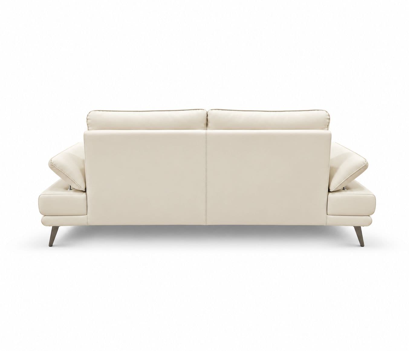 Image 9 for ZM958 3 Seater Sofa Half Leather -3S-59124 Off White