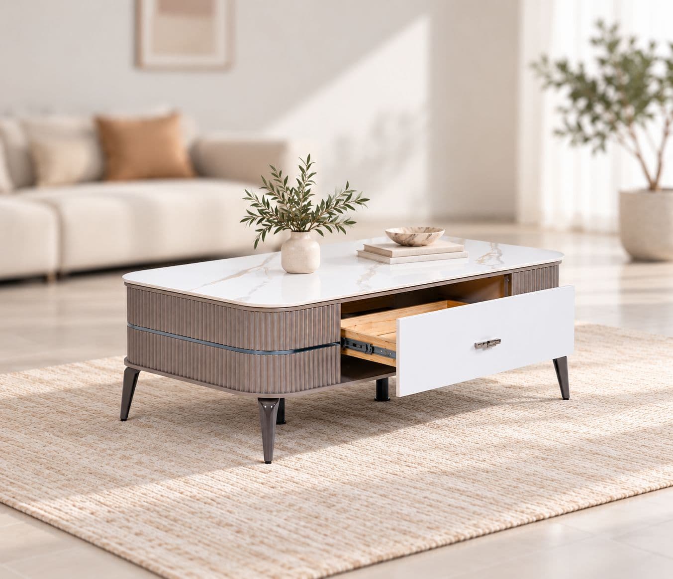 Image 1 for 201-Coffee Table High Density Boad With Wood