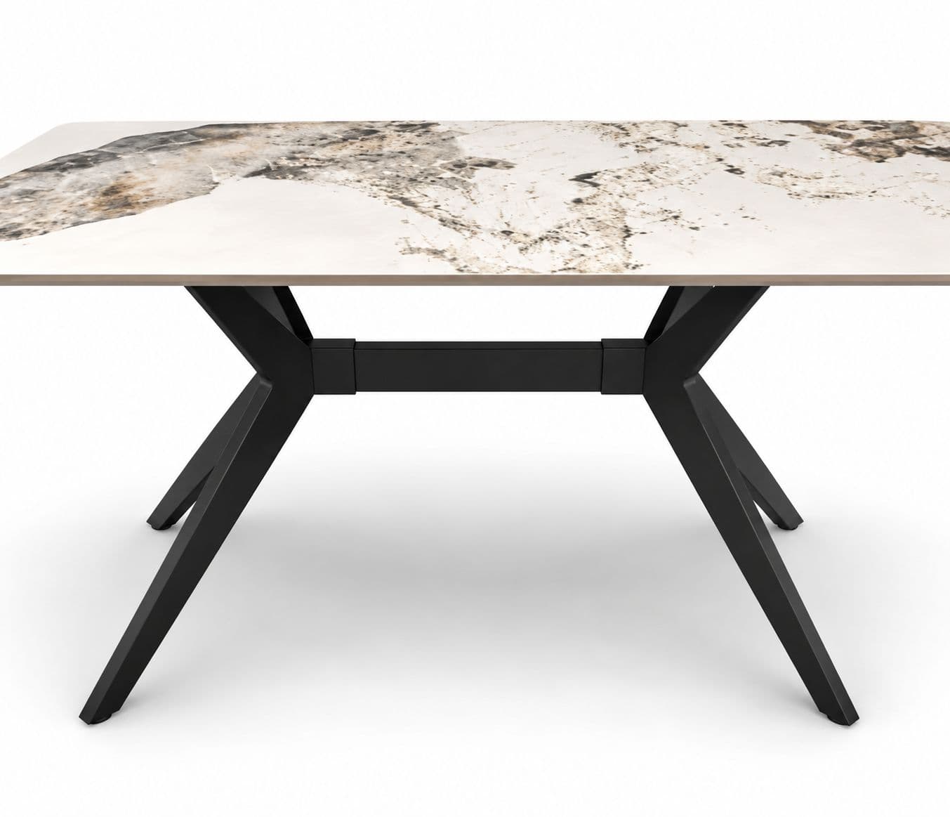 Image 3 for Dining Table C127- Marble Top With Metal Base