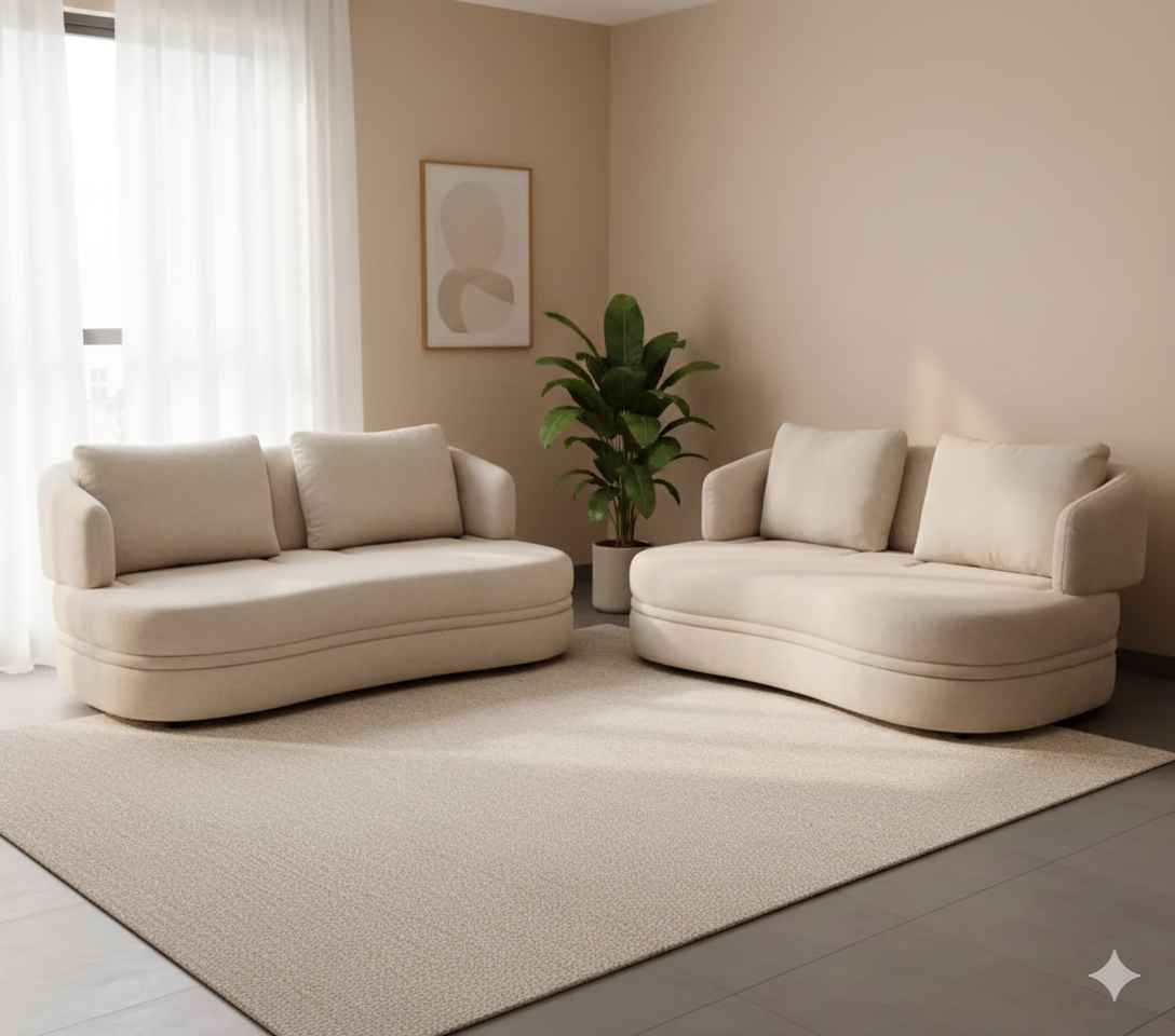 Image 1 for Moon Sofa Adjustable Backrest 3+2 Seater Buckle Fabric (BWD)(HYD) BS-(CP) BS-(KORA)
