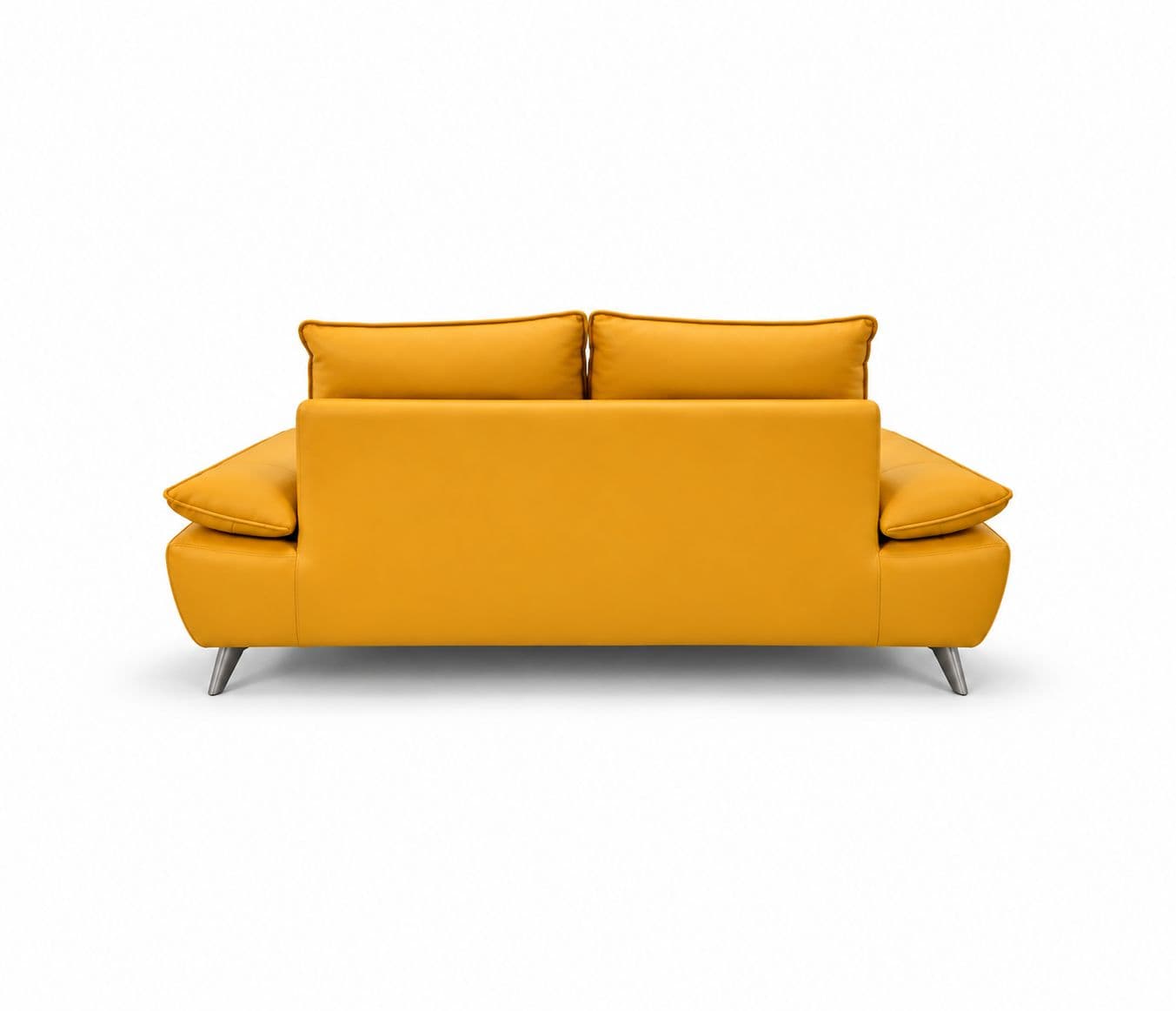 Image 9 for ZM973- Sofa 2 Seater-YH29 Static Body Touch Leather Pine Wood Frames With Metal Legs (D-WH)