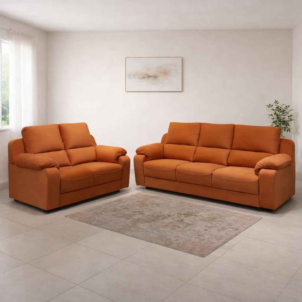 Image 1 for Prestige Legacy Collection Sofa 3+2 Seater Velvet Suede Fabric