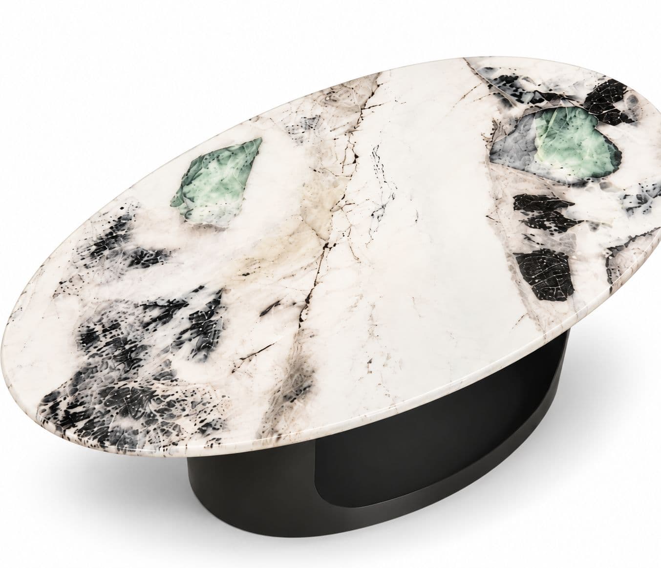 Image 5 for Center Table C123 With Marble Top And Metal Base (HYD)