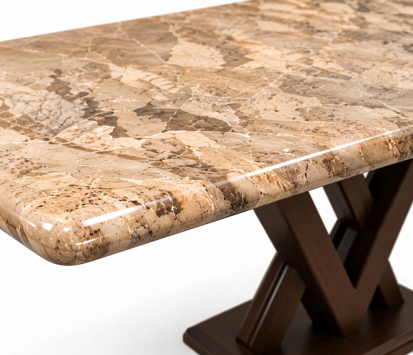 Image 15 for Dining Set 1+6 Seater Ash Wood And Composite Marble Top 33/DC Ash 381 (BSK OTD)