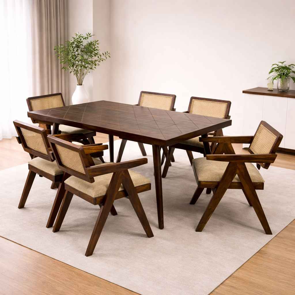 Roma 6 Seater Dining Set (HYD)(EC)(BWD)(SKN)(WF OTD)