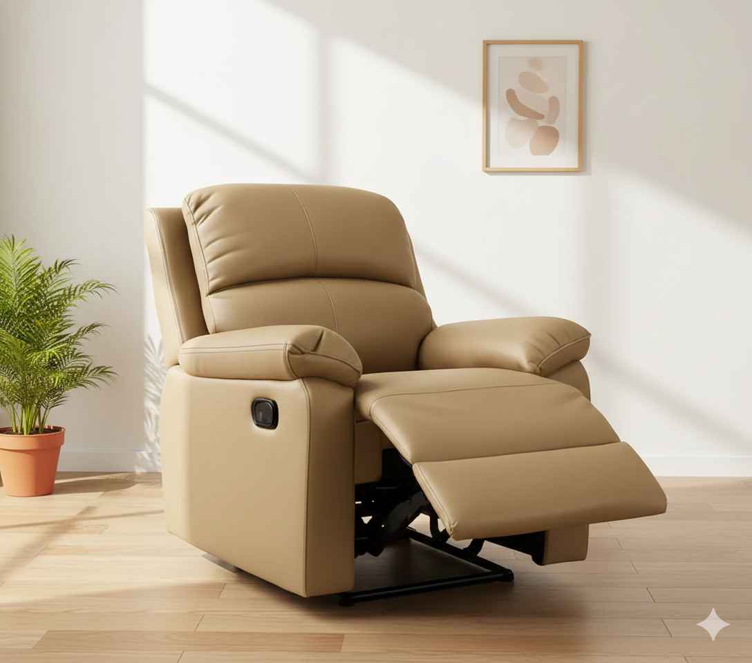 RX6 Single Seater Manual Recliner Offer Leather Fabric