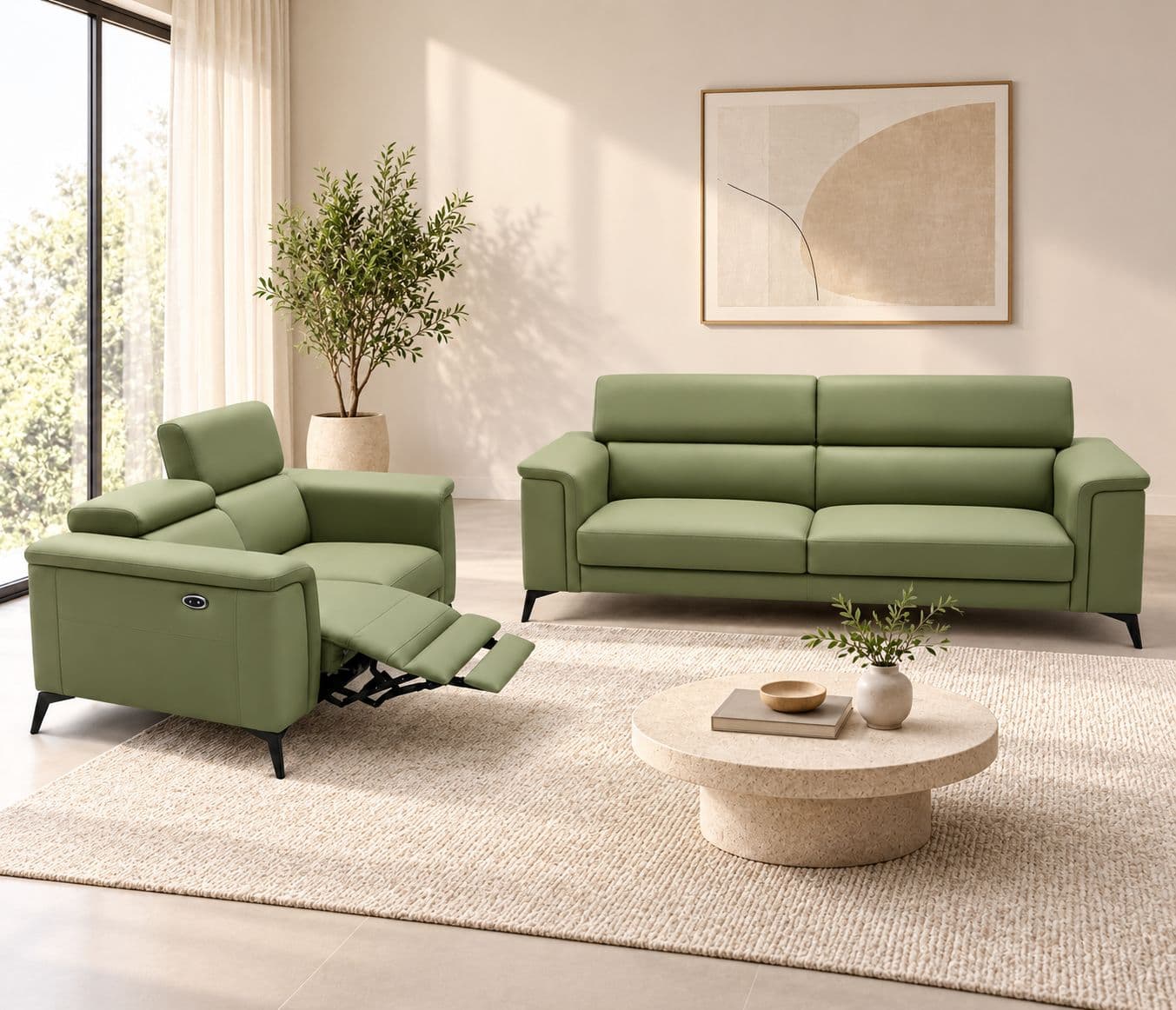 Image 1 for Douglas Sofa 3 Seater Static+2 Seater With Electric Recliner (HYD OTD)