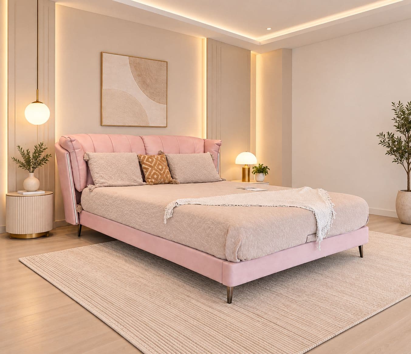 Image 1 for 2239 Queen Sized Bed 5x6.5 without Storage (WH)