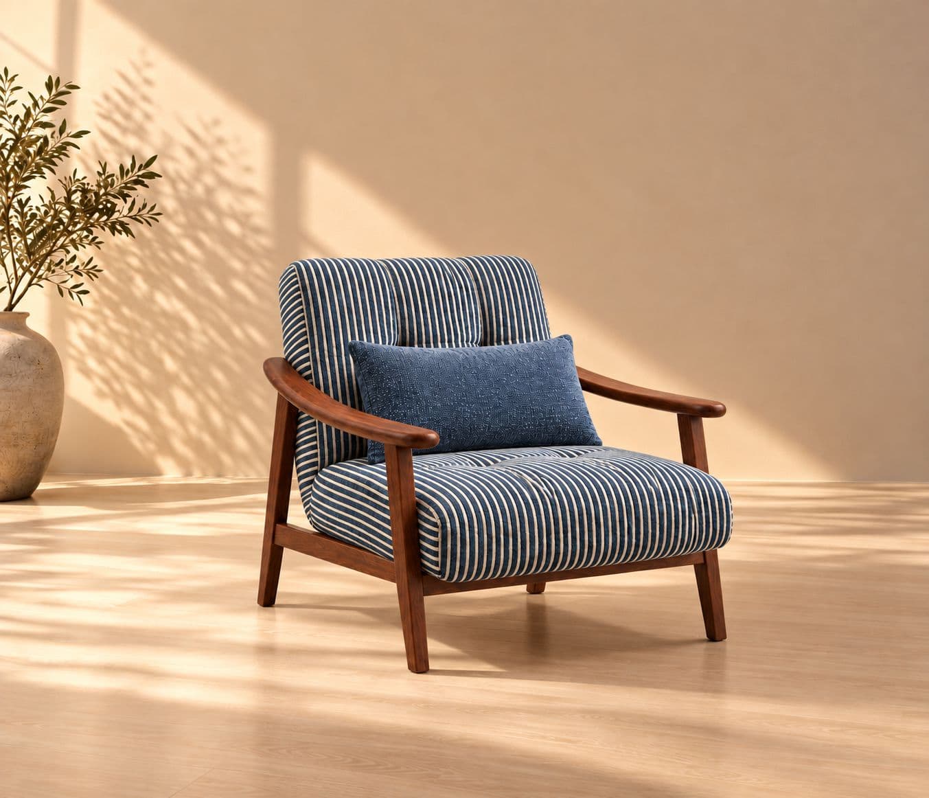 Feni Accent Chair Single Seater Pillow Udaipur Onella Cushioned Seat Designed For Comfortable