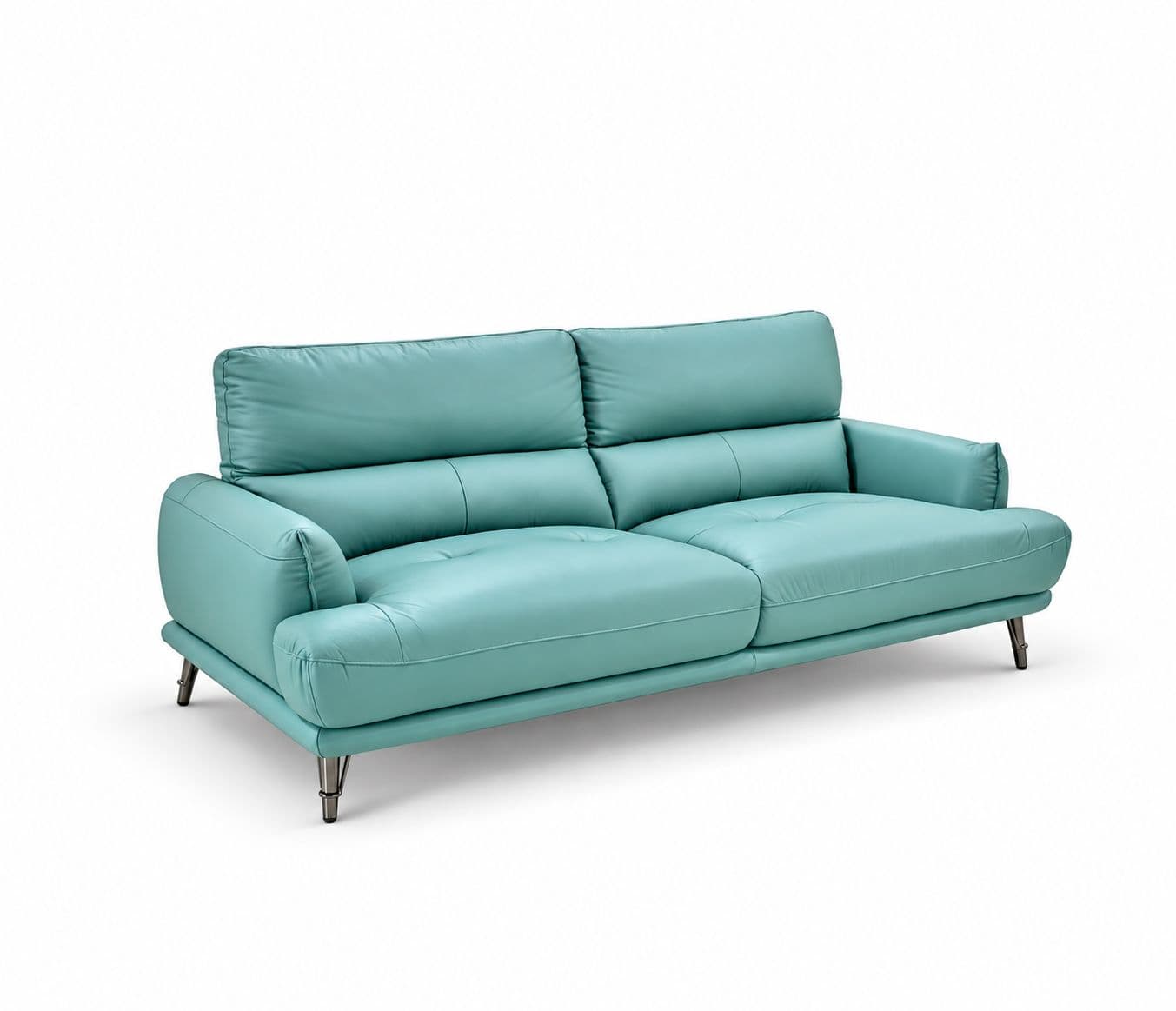 Image 3 for ZM977-Sofa 3 Seater Static -ZY-01 Green Half Leather (WH)