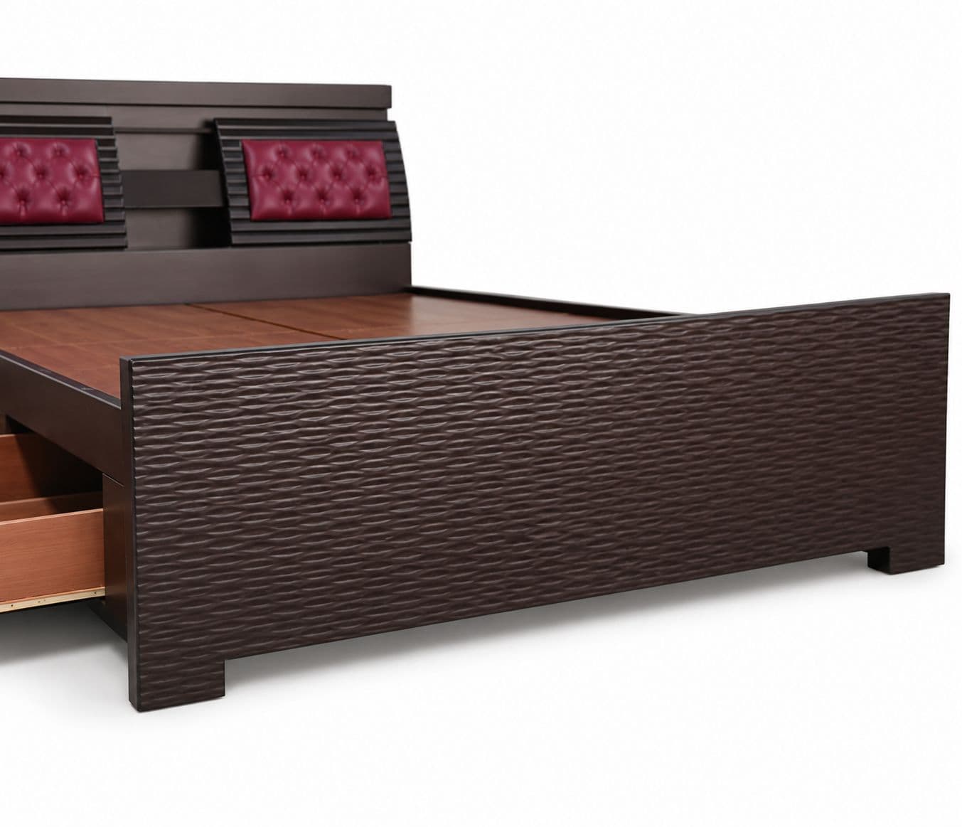 Image 9 for Bahubali Cot Queen Size With Regular Storage (WH)