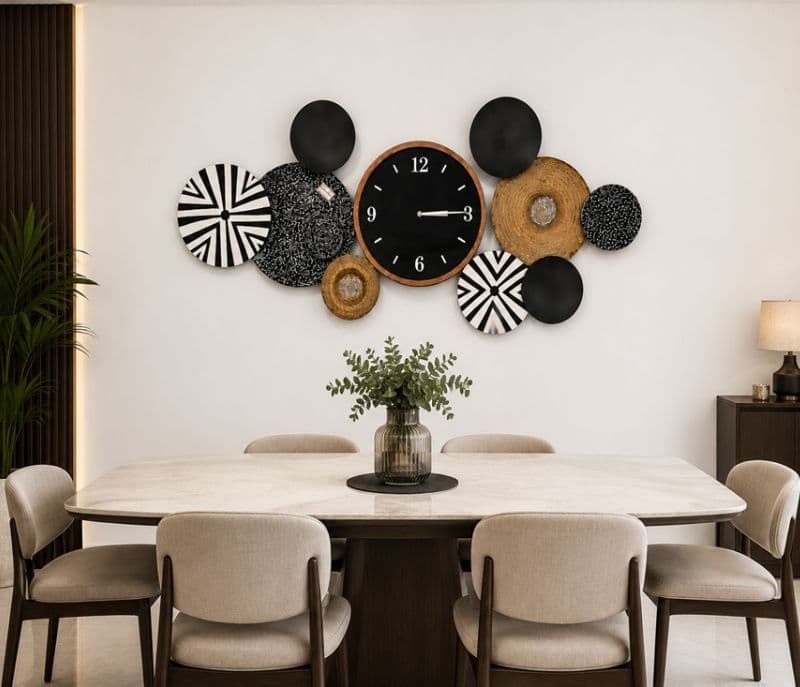 NLI 130724 Wall Art With Clock