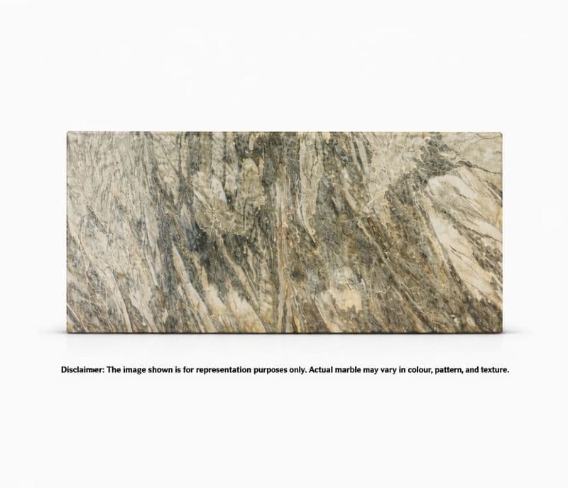 Image 1 for Blue Wave Marble Only With PU Coating And Bullnose Edge For Dining Table (MRM)
