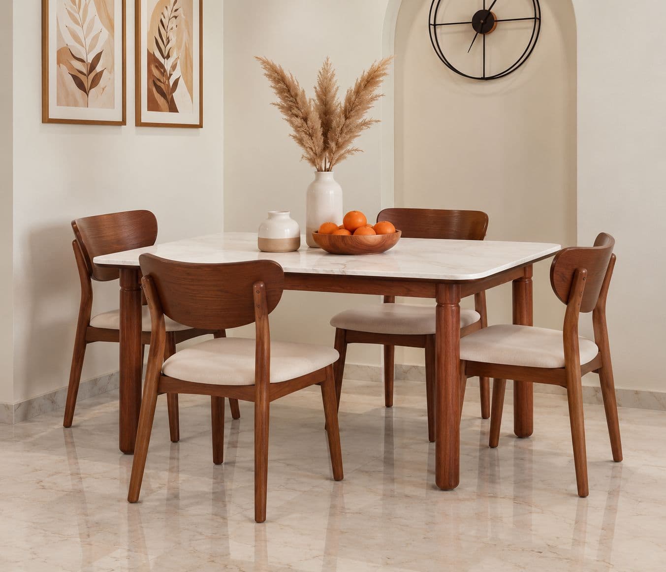 Imported 4 Seater Dining Set -131/751 (BWD)(SKN)(KORA)