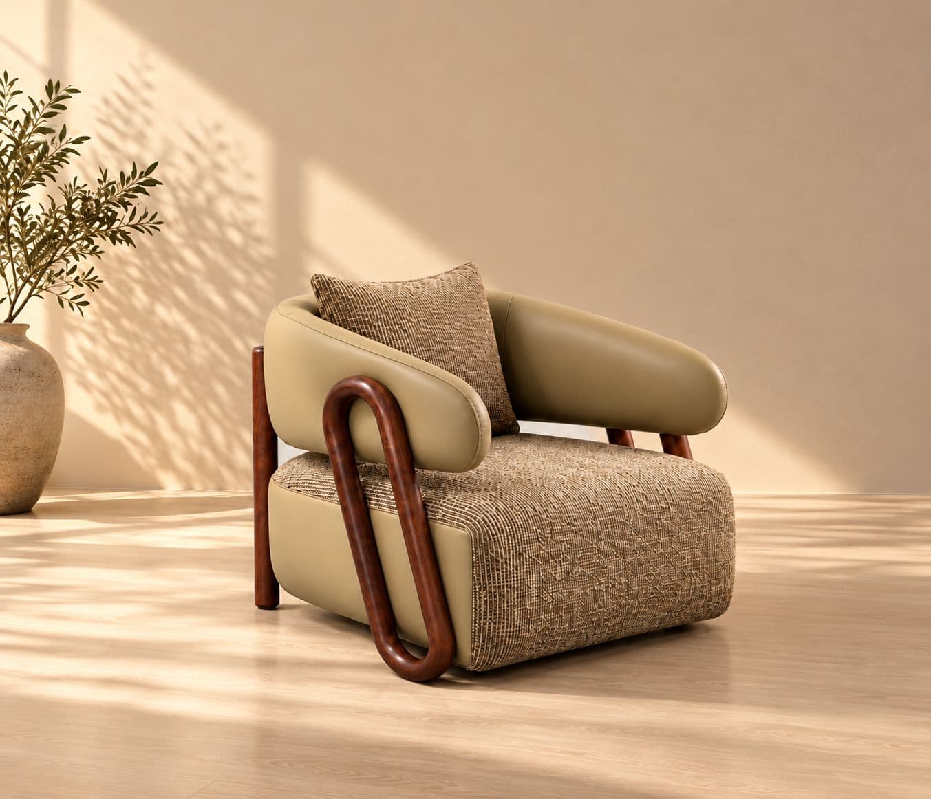 Astra Accent Chair Single Seater Cushioned Seat Designed For Comfortable Lounging