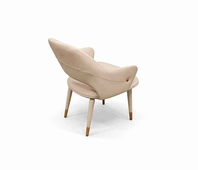 Image 9 for DINING TABLE 1088+DBH+DINING CHAIR X-16 Onyex Marble Top With Ash Wood Base And Metal Strip
