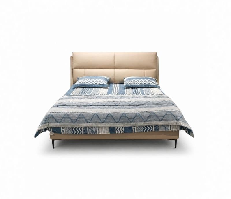 Image 6 for 2382 King Size Bed Without Storage Leather Upholstered Bed And Pine Wood Frame