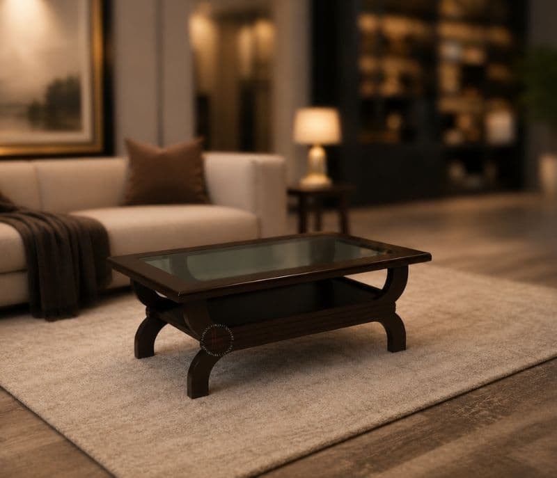 Image 3 for Polo Center Table with Glass Top (BSK)