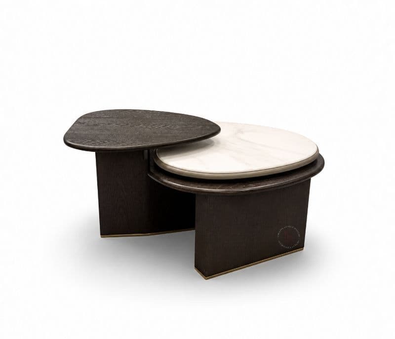 Image 8 for A2339 Centre Table Wood & Marble Top