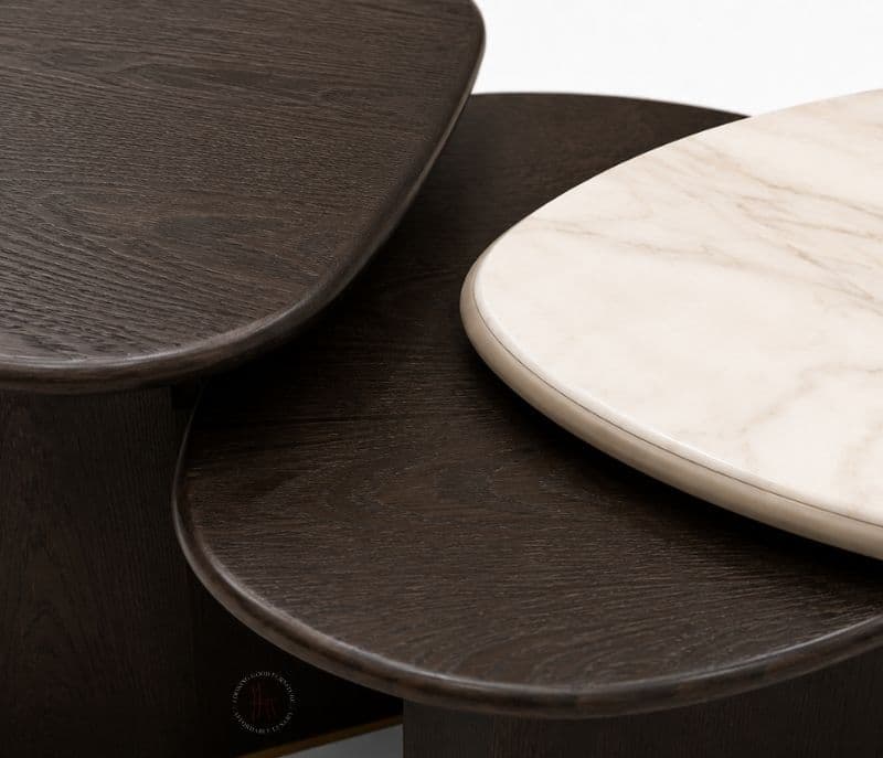 Image 6 for A2339 Centre Table Wood & Marble Top
