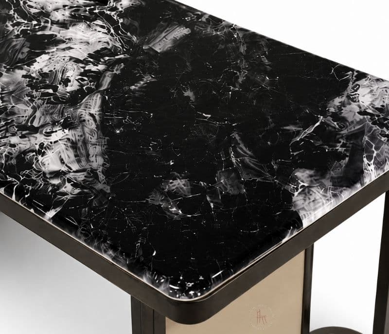 Image 3 for Center Table-A 806 Marble Top Metal Base