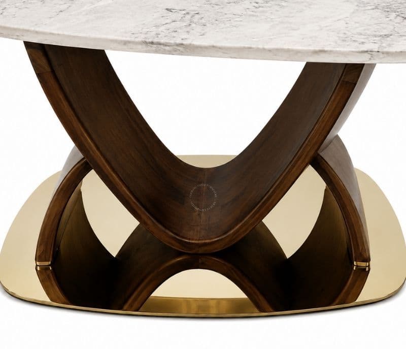 Image 12 for Dining Table B08/A68/8022 Dining Chair 1+6 Seater Marble Top